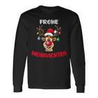 Lustiges Rentier Weihnachten Geschenk Für Ihn Für Sie Langarmshirts