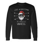 Lustiges Weihnachtsmann Waren Alle Unartig Christmas Langarmshirts