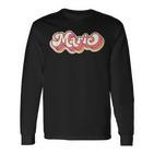 Marie Name Personalised First Name Surname Langarmshirts