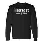 Metzger Fleischer Zunftzeichen Tradition Craft S Langarmshirts