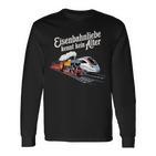 Model Railway Saying Eisenbahn Liebe Damplok Modellbau Langarmshirts