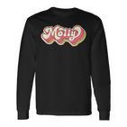 Molly Name Personalised First Name Surname Langarmshirts