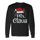 Mr And Mrs Claus Pyjama Santa Langarmshirts