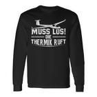 Muss Los Die Thermik Ruft Glider Langarmshirts