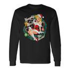 Naughty Or Nice Du Entscheide Pinup Langarmshirts