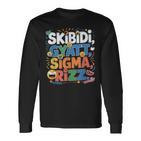 Ohio Skibidi Gyatt Sigma Rizz Langarmshirts