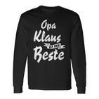 Opa Klaus Ist Der Beste  S Langarmshirts