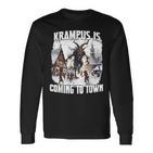 Perchten T For The Krampus Run Legend Figure Kramperl T Krampus Langarmshirts