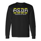 Polizfi Anzeigen Hauptmeister Anzeige Ist Raus Meme Fun Langarmshirts