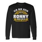 Ronny Ich Bin Kein Klugscheisser Langarmshirts