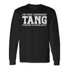 Tang Nachname Team Familie Nachname Tang Langarmshirts