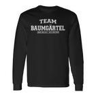 Team Baumgärtel Stolze Familie Nachname Geschenk Langarmshirts