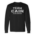 Team Cain Stolzer Familiennachname Nachname Geschenk Langarmshirts