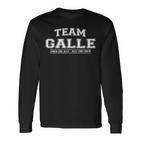 Team Galle Stolze Familie Nachname Geschenk Langarmshirts