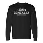 Team Gonzalez Stolzer Familienname Nachname Langarmshirts