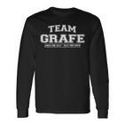 Team Grafe Stolze Familie Nachname Geschenk Langarmshirts