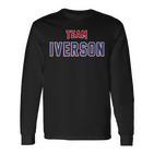 Team Iverson Last Name Proud Family Last Name Langarmshirts