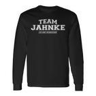 Team Jahnke Stolzer Familienname Nachname Geschenk Langarmshirts