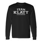 Team Klatt Proud Surname Last Name Langarmshirts