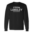 Team Langley Stolzer Familiennachname Nachname Geschenk Langarmshirts