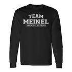 Team Meinel Stolze Familie Nachname Geschenk Langarmshirts