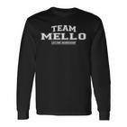 Team Mello Stolzer Familienname Nachname Geschenk Langarmshirts