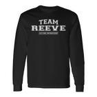 Team Reeve Stolzer Familiennachname Nachname Geschenk Langarmshirts