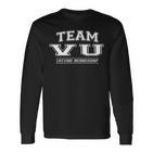 Teamu Proud Family Name Surname Langarmshirts