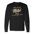 With Text 'Das Ist Ein Merkel Ding' 'This Is A Merkel Ding' Langarmshirts