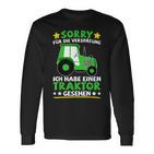 Tractor Trecker Children's Ich Habe Einen Traktor Sehen Langarmshirts