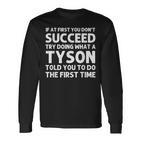 Tyson Lustiger Nachname Familienbaum Geburtstagswiedervereinigung Idee Langarmshirts