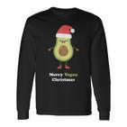 Vegan Christmas Avocado Xmas Christmas egan Langarmshirts