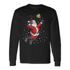 Volleyball Santa Claus Christmas Langarmshirts