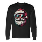 Weihnachtsmann Witzig Lustig Cool Nikolaus Wichtel N Langarmshirts