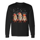 Weihnachtsmotiv Merry Christmas Langarmshirts