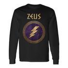 Zeus Ancient Greek God Langarmshirts