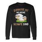 Zuhause Ist Wo Meine Schafe Sind Langarmshirts