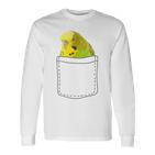 Cute Budgie In Bag Budgie Langarmshirts