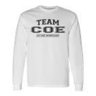 Damen Team Coe Stolzer Familiennachname Nachname Geschenk Mit-Ausschnitt Langarmshirts