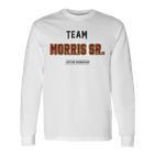 Distressed Team Morris Sr Proud Family Nachname Nachname Langarmshirts