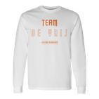 Distressed Teamanrij Proud Family Last Name Langarmshirts