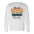 Freeman Nachname Freeman Langarmshirts