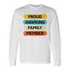 Hawkins Retro Hawkins Last Name Hawkins Langarmshirts