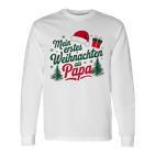 Mein Erstes Weihnachten Als Papa Langarmshirts