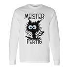 Meister Geschafft Meister Bestanden Gray Langarmshirts