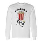 Popcorn King Popcorn Costume Film Cinema Langarmshirts