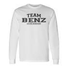 Team Benz Proud Family Name Last Name Gray Langarmshirts