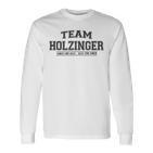 Team Holzinger Stolze Familie Nachname Geschenk Langarmshirts