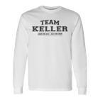 Team Keller Stolze Familie Nachname Geschenk Langarmshirts