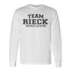 Team Rieck Stolze Familie Nachname Geschenk Langarmshirts